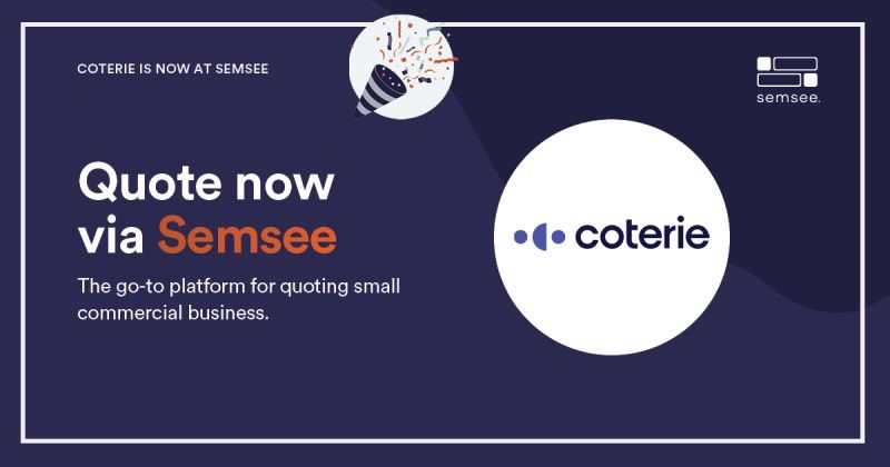 New Partnership Between Semsee and Coterie Insurance Broadens Access to Digital Small Business Insurance